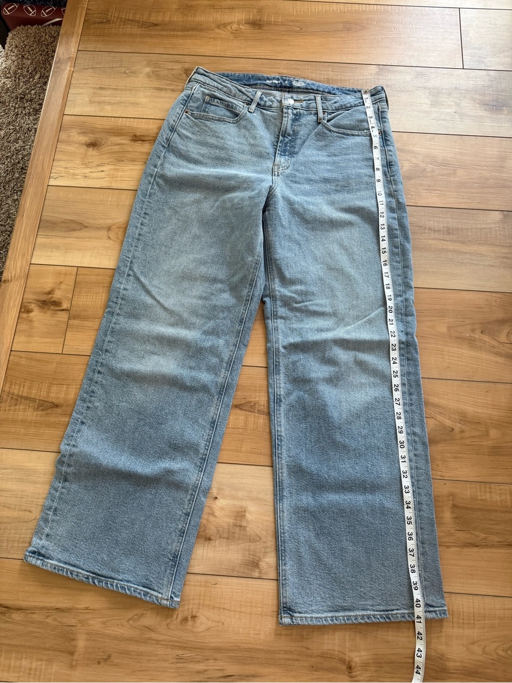 Old Navy Women's Light Blue Wide Leg Flare Jeans